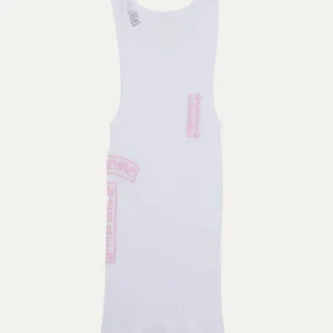 Chrome Hearts T-Bar Logo Ribbed Tank Top