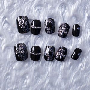 Chrome Hearts Nails