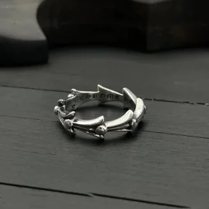 Chrome Hearts Flame Edge Open Ring