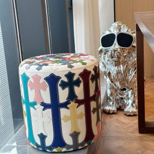 Chrome Hearts Multicross Stool Ottoman
